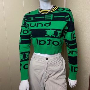 Japanese Inspired graphic crop top T-Shirt